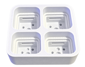 4 Teclas Cuadrado BLANCO